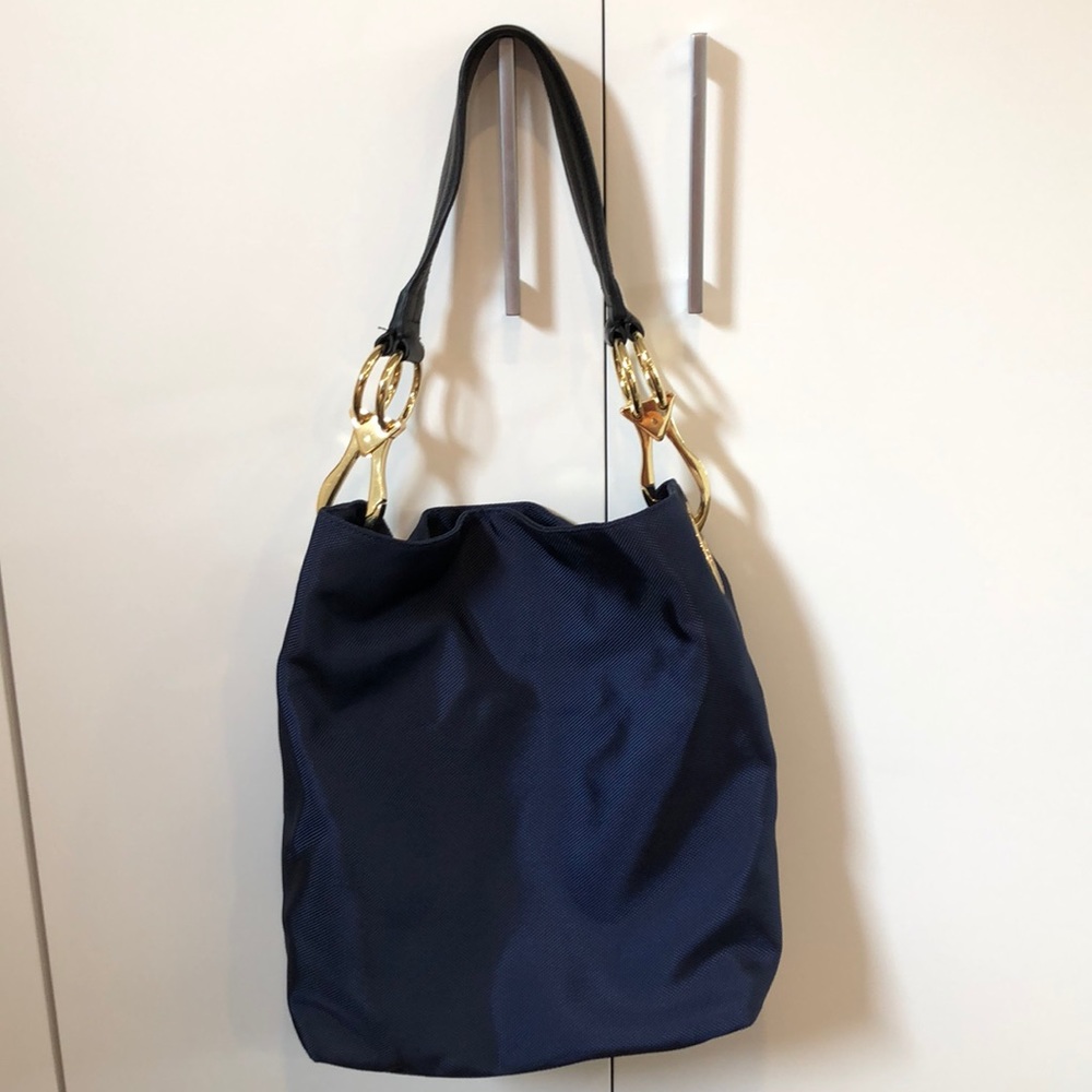 JPK Bucket Bag Navy w/ Gold Hardware